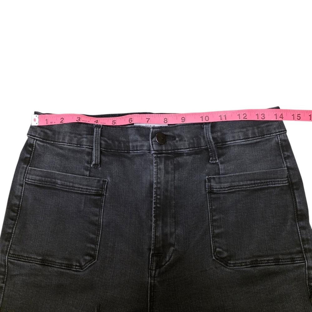 Frame La Bardot Crop Flare BLack Jeans Size 30 - Picture 10 of 14